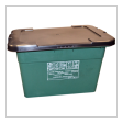 Mixed recycling box with lid